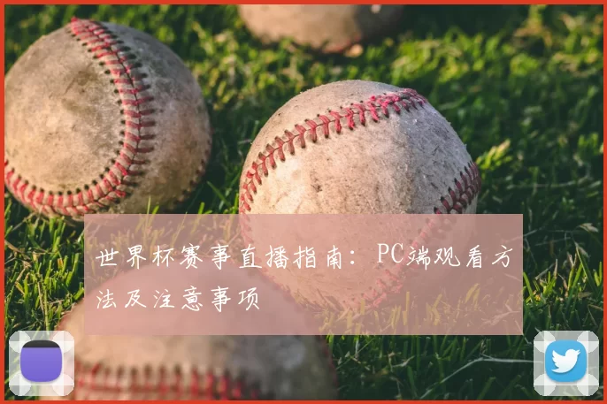 世界杯赛事直播指南:PC端观看方法及注意事项