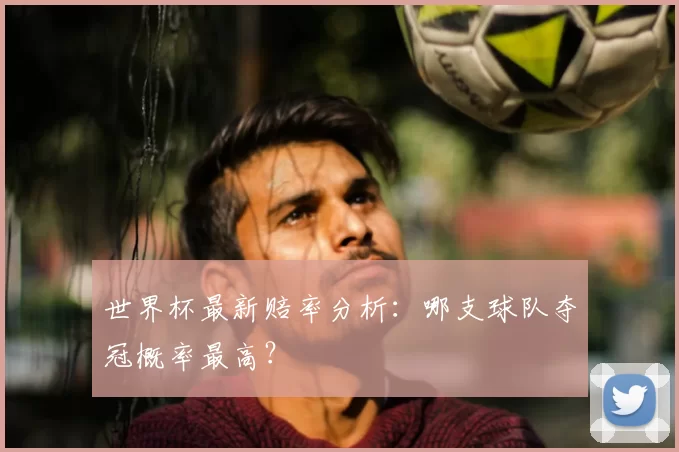世界杯最新赔率分析：哪支球队夺冠概率最高？